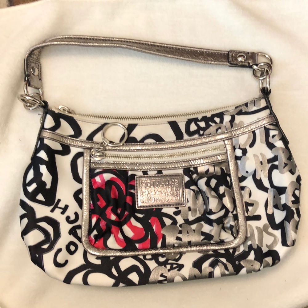 Coach poppy satchel bag